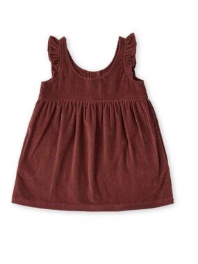 Pehr Corduroy Pinafore Dress in Mulberry